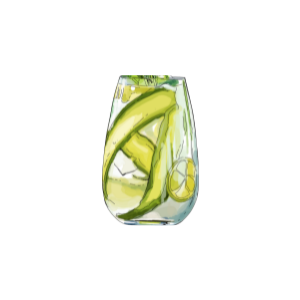 Lime-Chili Cucumber Gin and Tonic