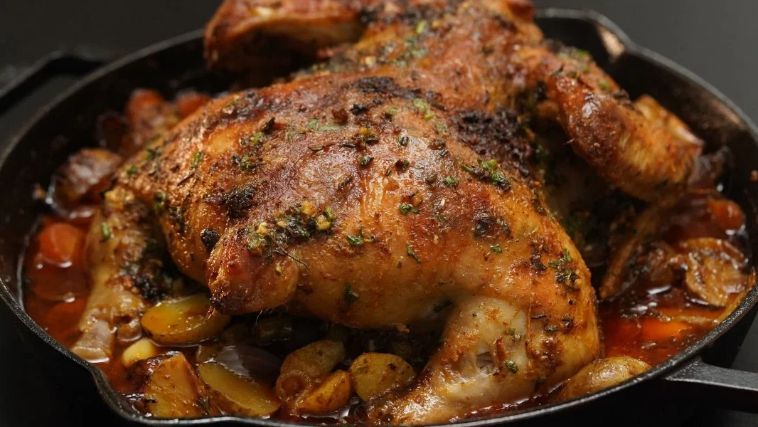 Image of Christmas Dinner Roasted Chicken Recipe