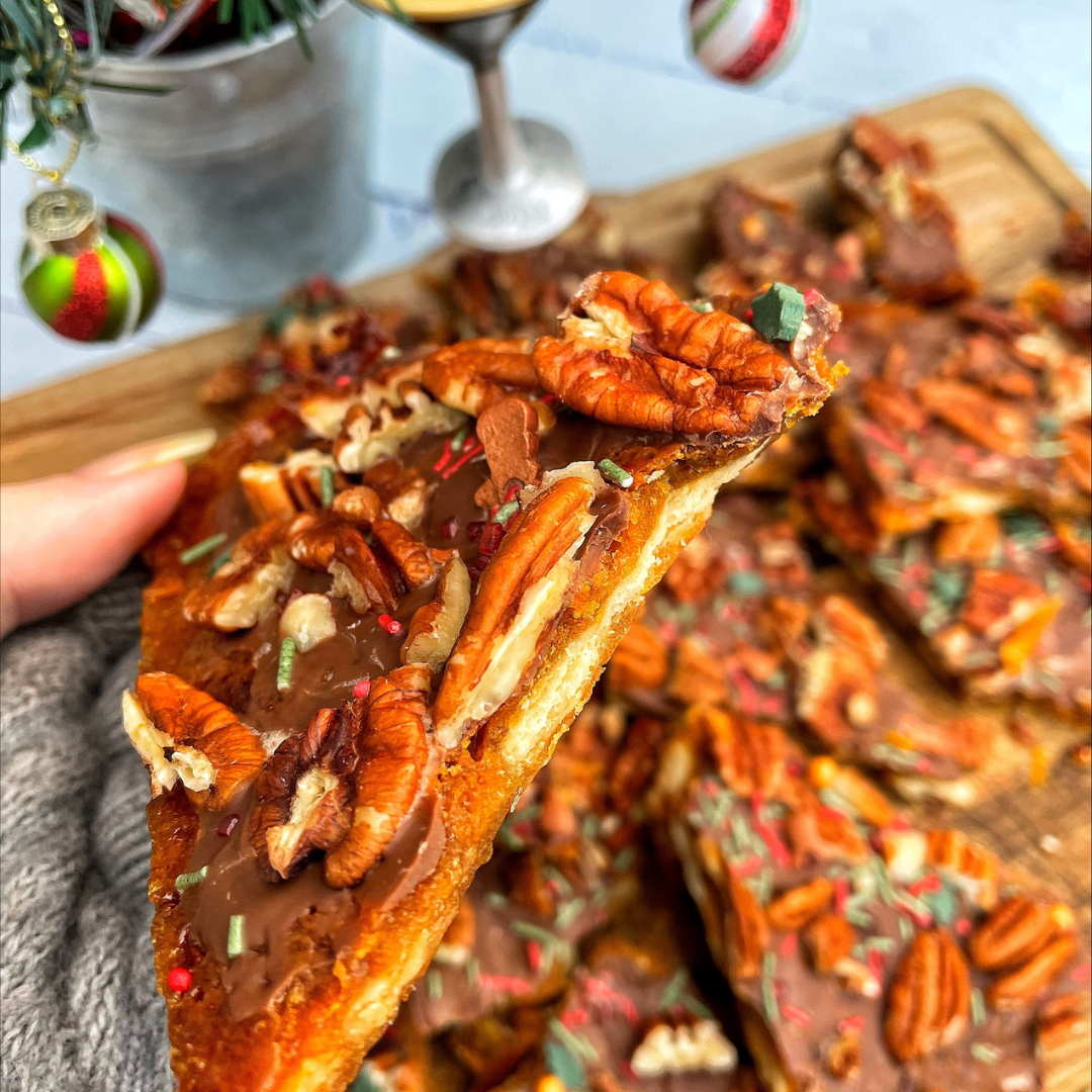 Maple Pecan Christmas Crack 