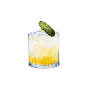 Pickle Juice Whiskey Sour