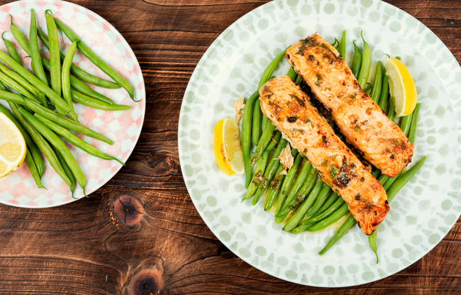 Image of French Kiss Salmon with Garden Veggies