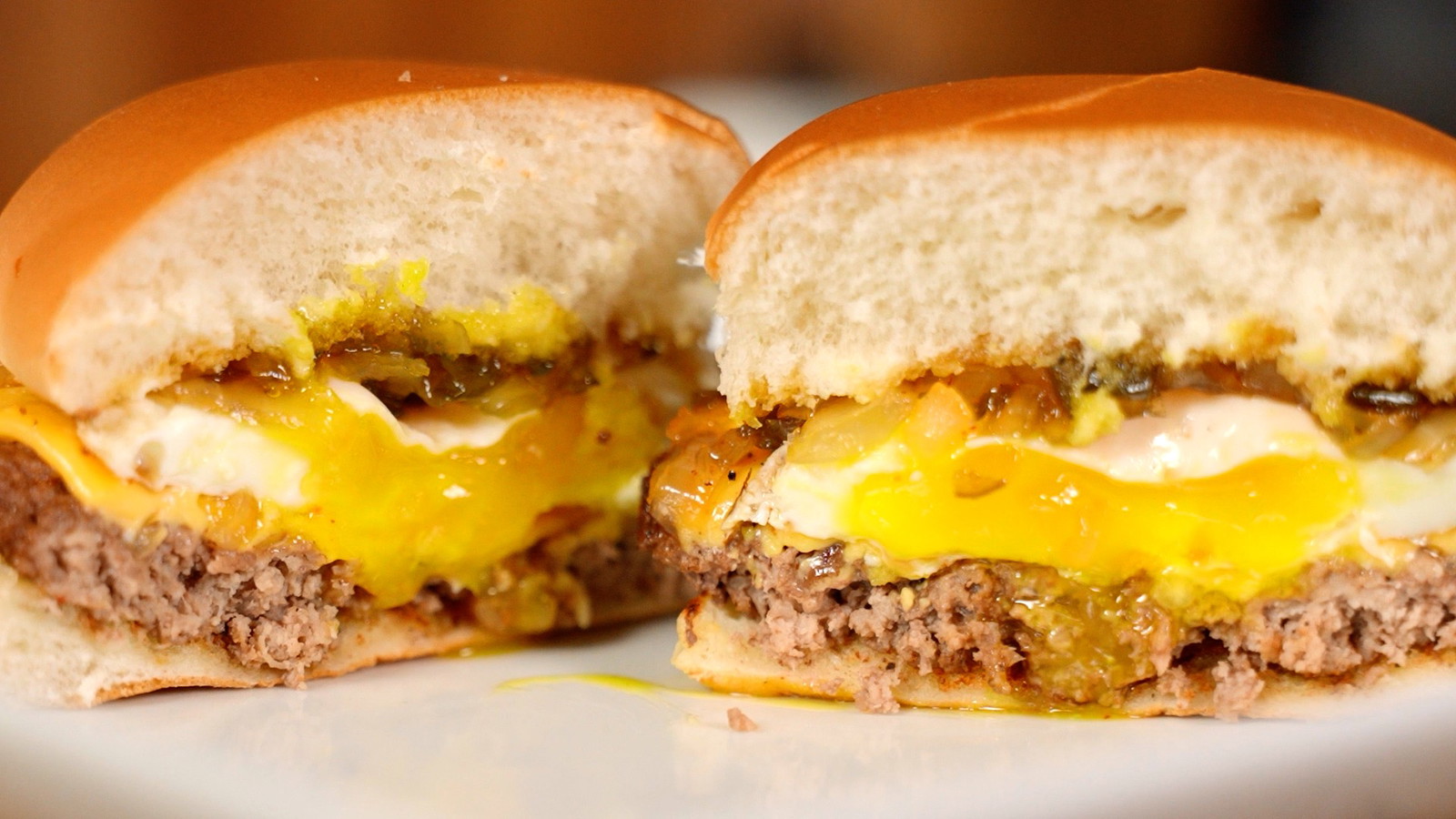 Image of Fried Egg Burger with Onion Jam