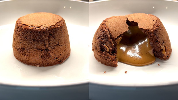 Image of Quick Air Fryer Molten Chocolate Biscoff Lava Cake Recipe