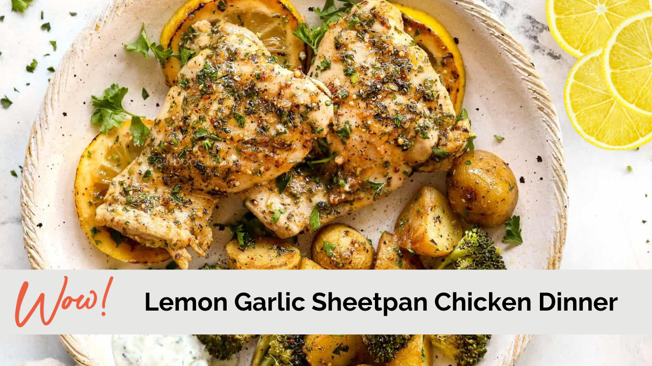 Image of Lemon Garlic Sheet Pan Chicken