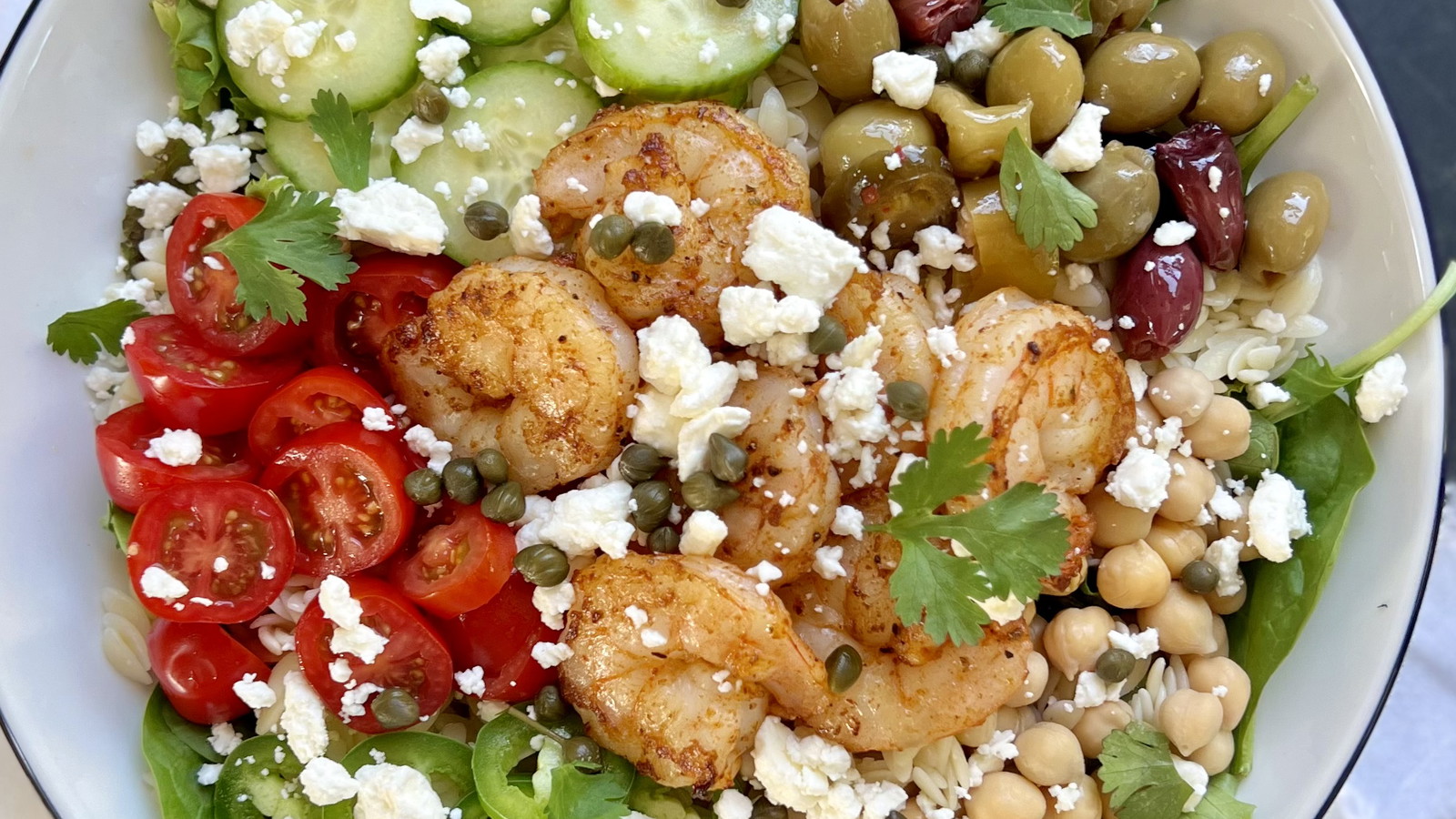 Image of Mediterranean Shrimp Bowl with Wild Gulf Shrimp