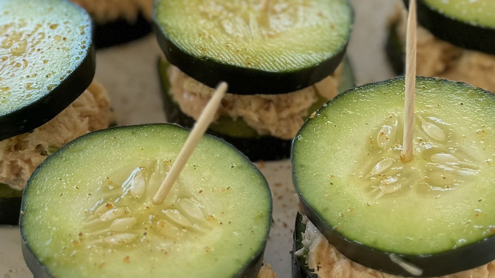 Image of Tuna Salad Cucumber Sandwiches