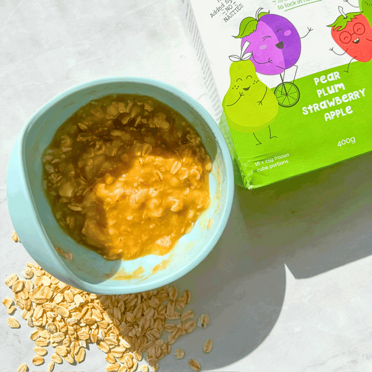 Banana and Plum Porridge Chunky Puree