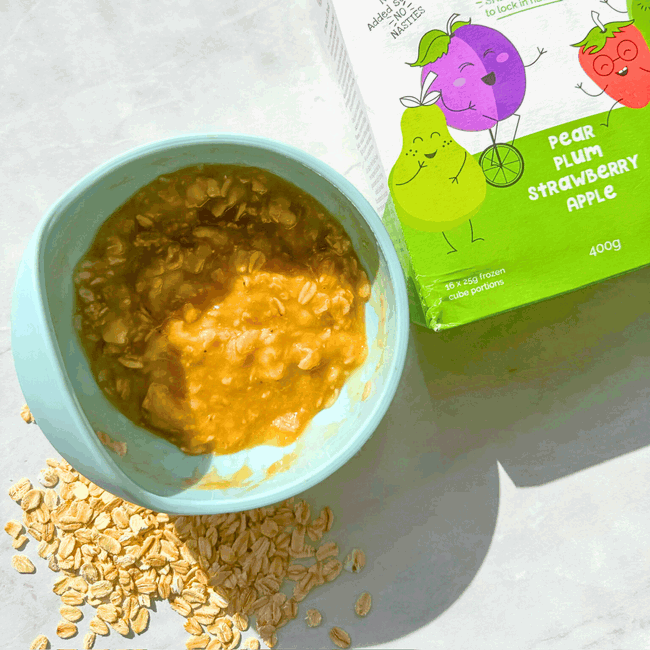 Banana And Plum Porridge Chunky Puree Nourishing Bubs Banana And Plum Porridge Chunky Puree Nourishing Bubs