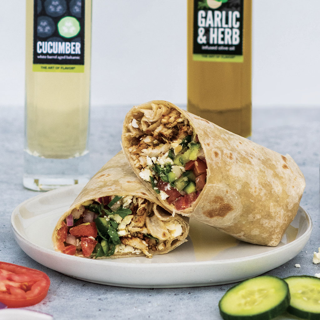 Mediterranean Chicken Wrap