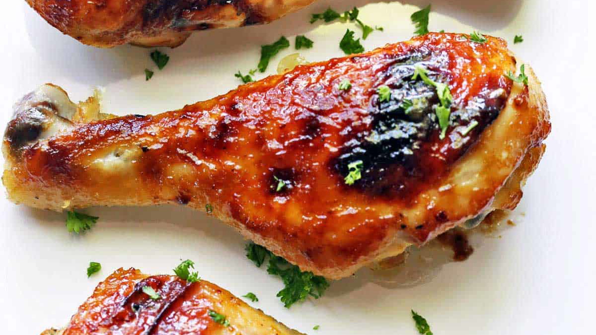 Image of Spicy Honey Garlic Chicken Drumsticks