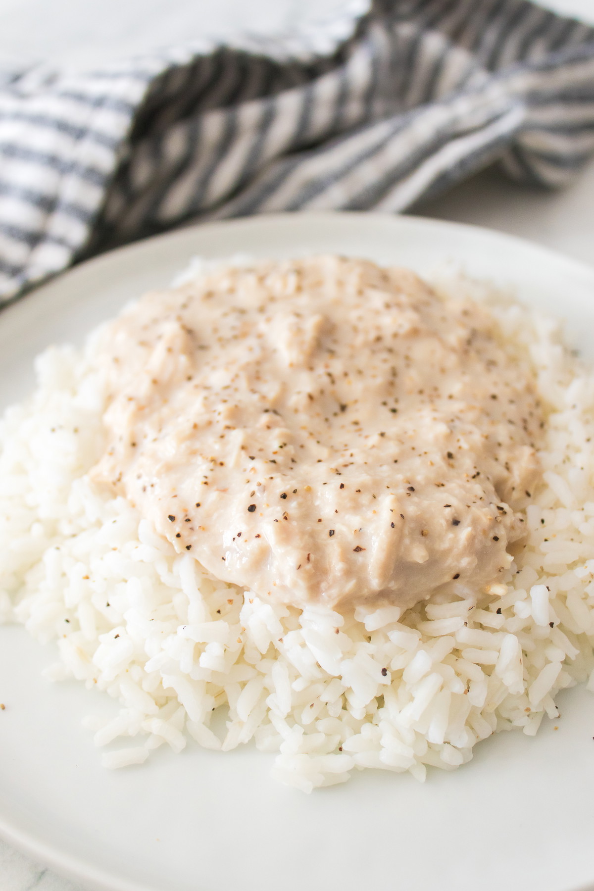 Slow Cooker Chicken Over Rice
