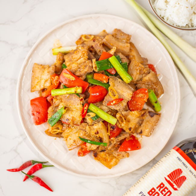 Image of Lemongrass & chili sautéed pork