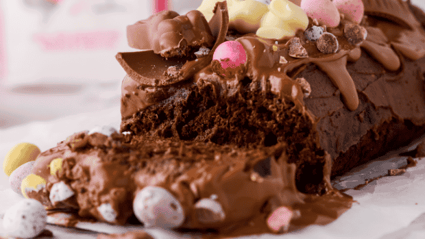 Image of Easter All-Chocolate Swiss Roll Recipe