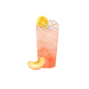Peach Sparkling Lemonade