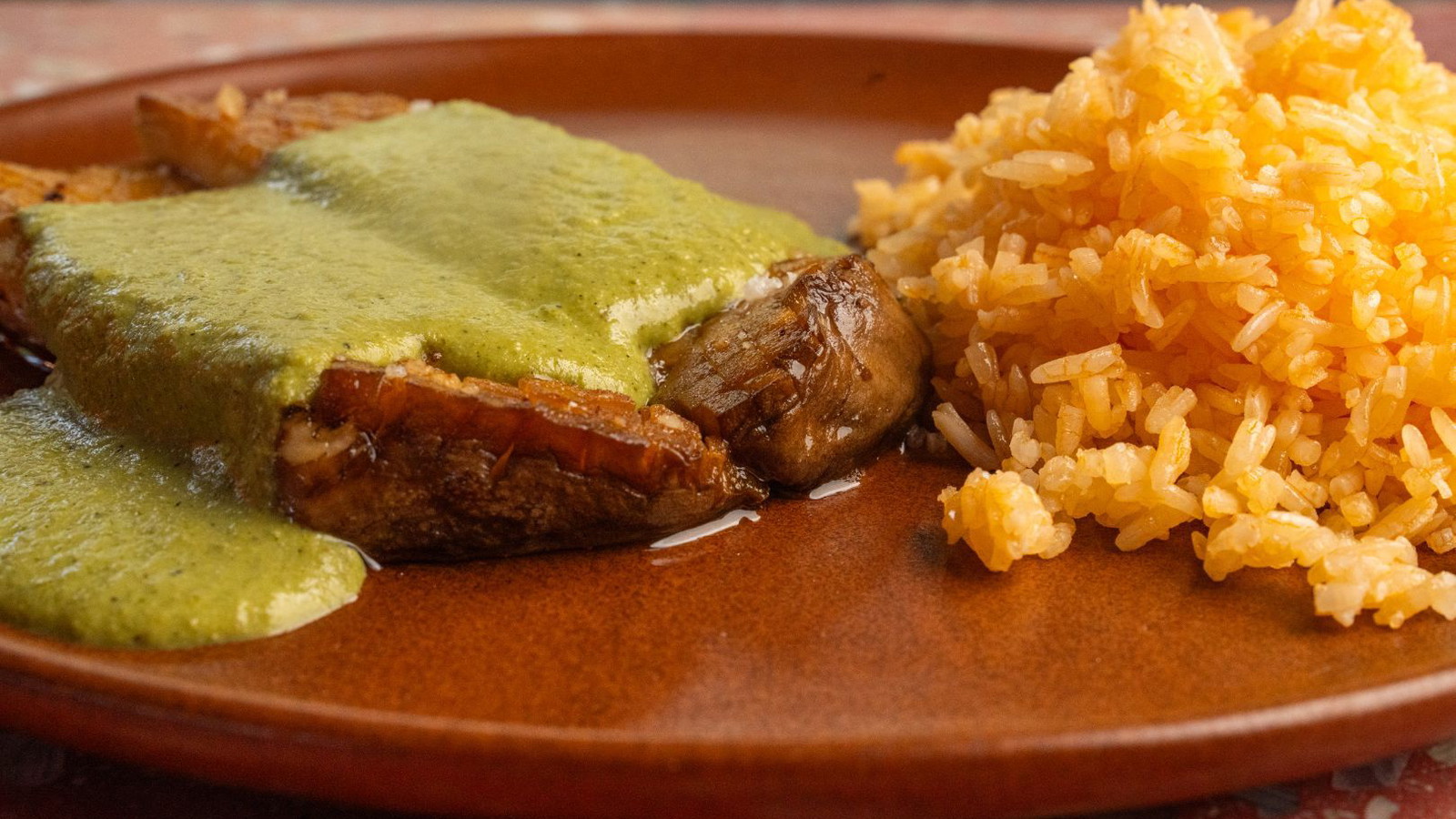 Image of Pipián Verde with Seared King Oyster Mushrooms