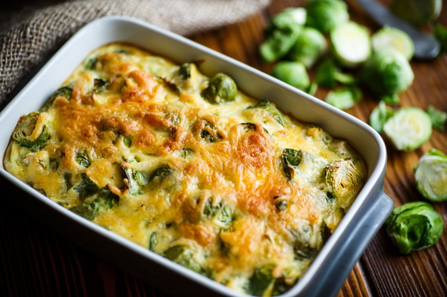 Brussel Sprouts Egg Bake