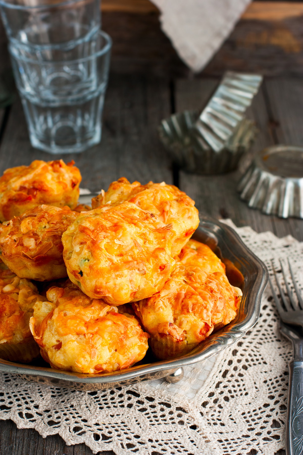 Ham Cornmeal Muffins