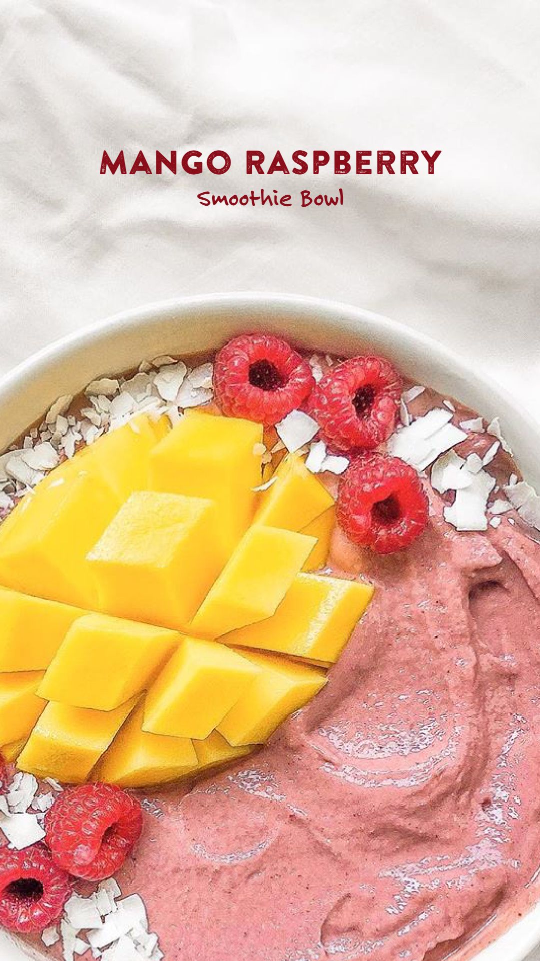 Mango & Raspberry' Smoothie Bowl