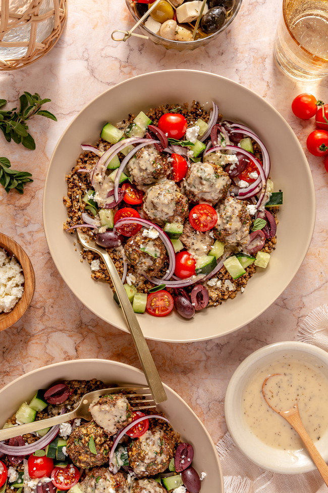 Image of Greek Meatball Bowls