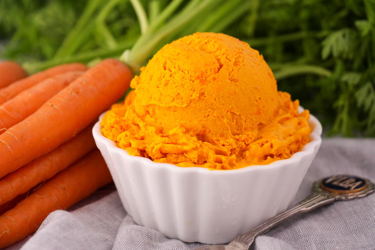 Strawberry-Carrot Ice Cream