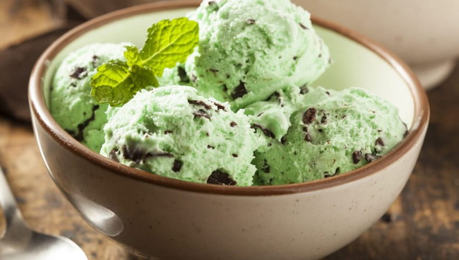 Image of Chocolate & Spinach Ice Cream