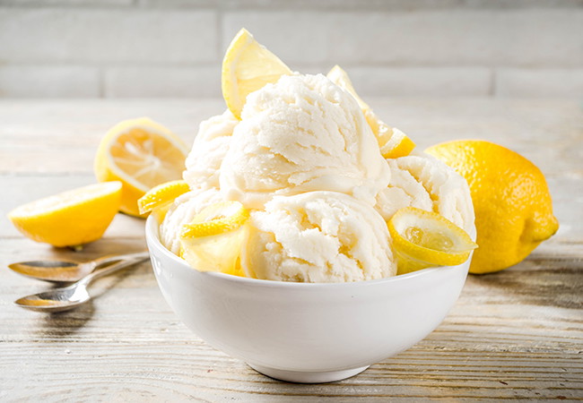Lemon & Vanilla Ice Cream