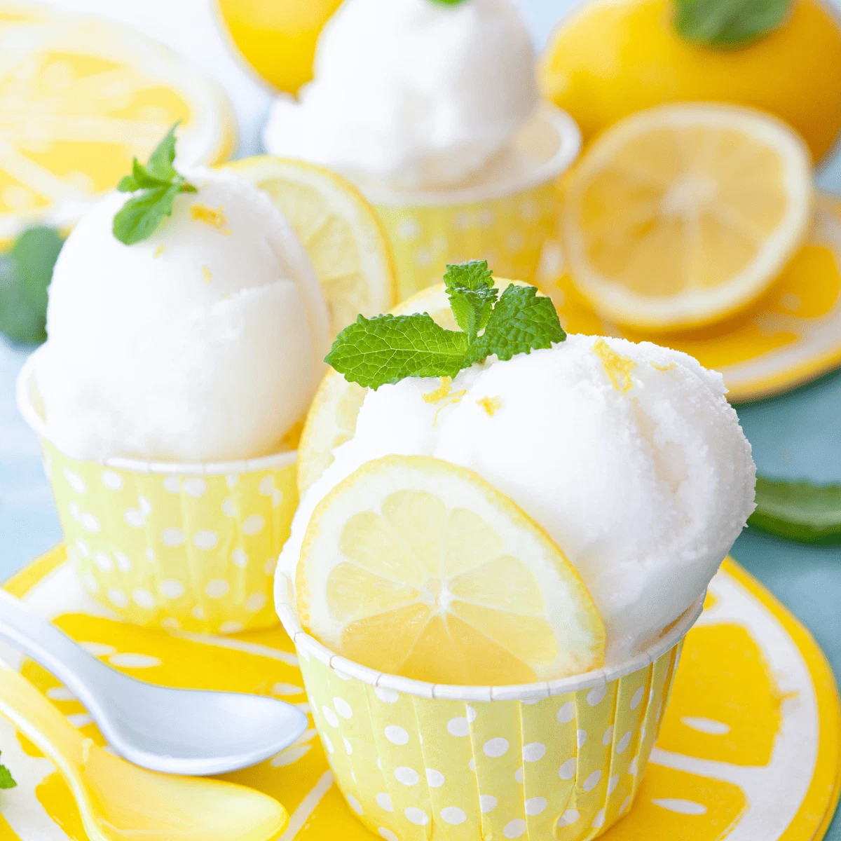 Lemony Herb Sorbet