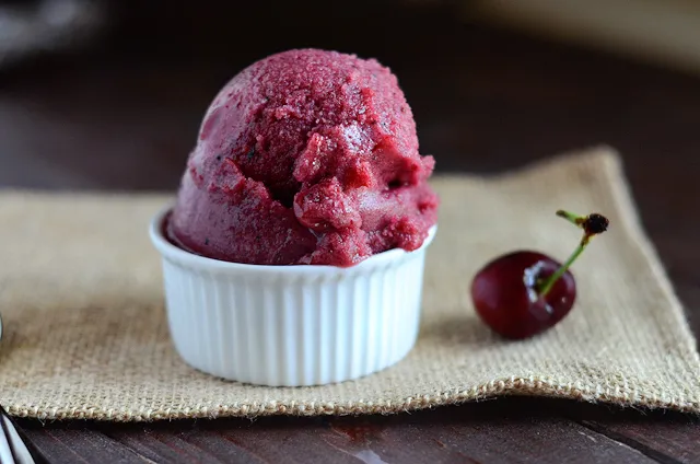 Cherry-Berry Rosé Sorbet
