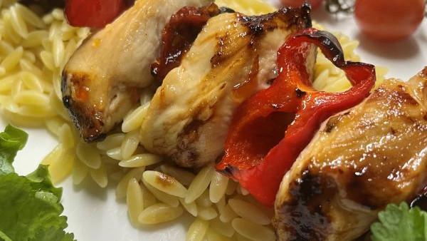 Image of Chicken Kebabs – with Chilli and Orange Glaze