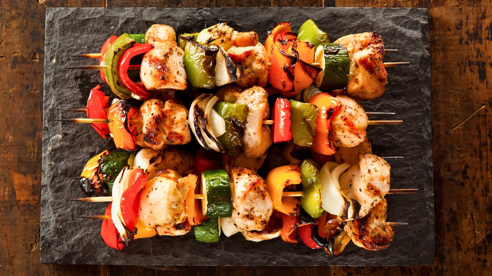 Image of Chicken Vegetable Skewers