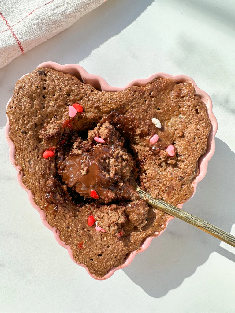 Valentine's Lava Mug Cake