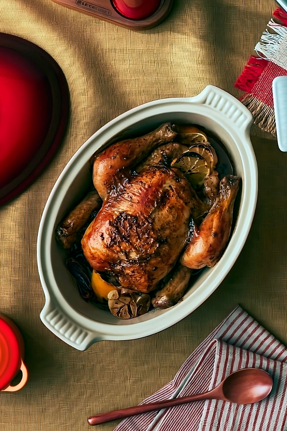 Ofenhähnchen mit Knoblauch-, Zitronen- und Sumachnote