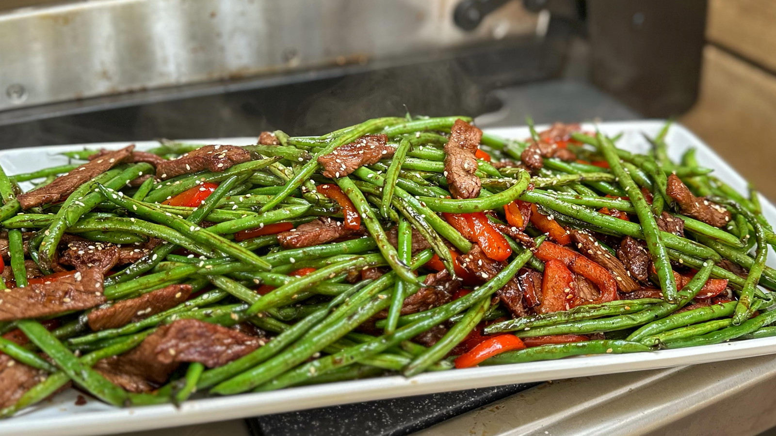 Image of Teriyaki Green Beans & Steak