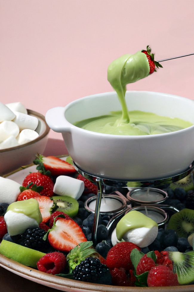 Image of Valentine’s Day Special: Matcha White Chocolate Fondue