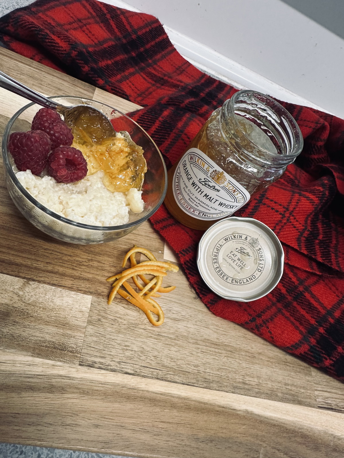 “A touch of Burns” – Rice pudding and Tiptree Orange with Malt Whisky