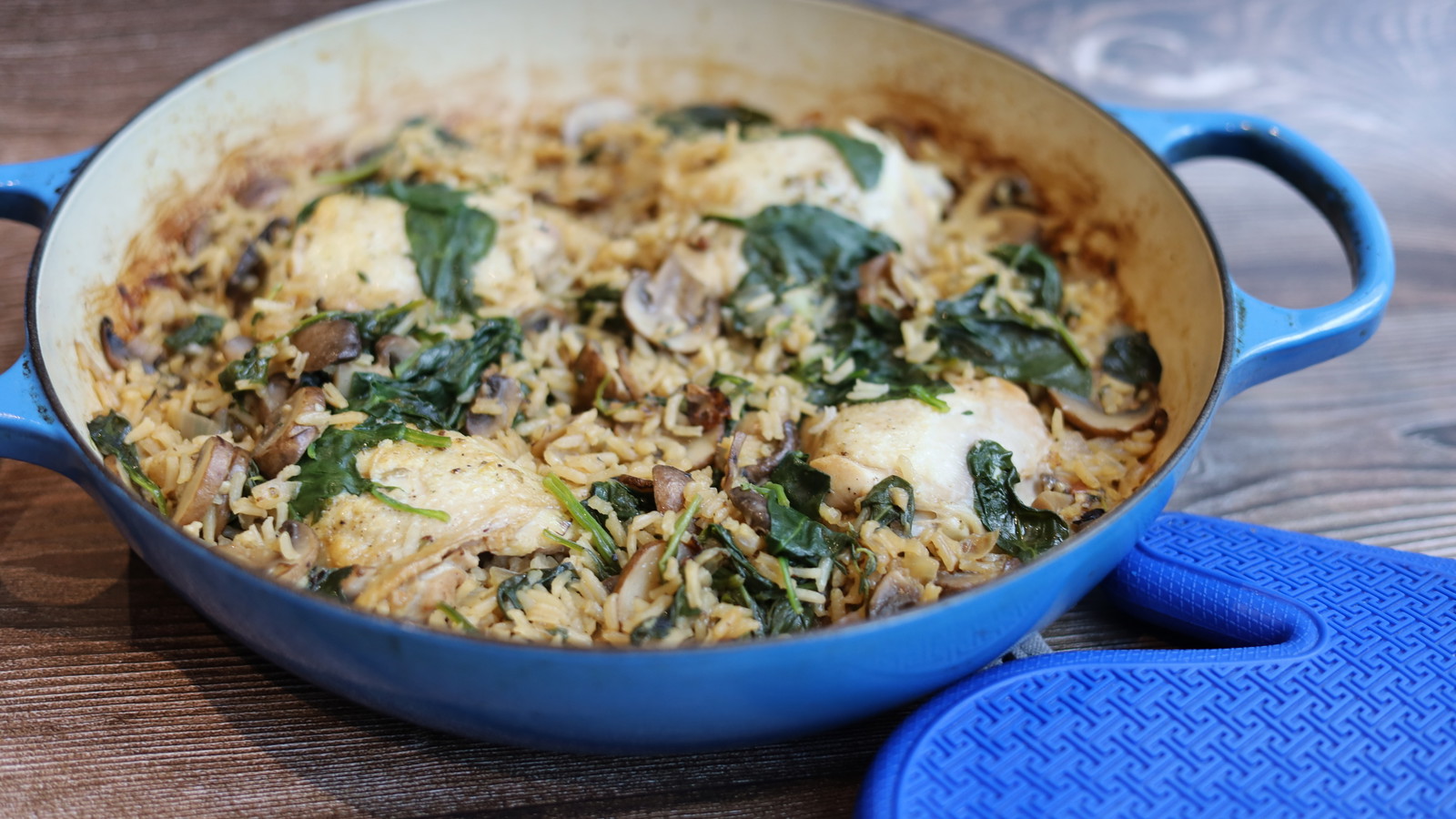 Image of Mushroom Chicken & Rice Skillet