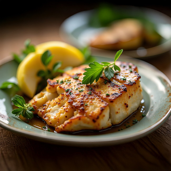 Image of Grilled Lemon Garlic Amberjack