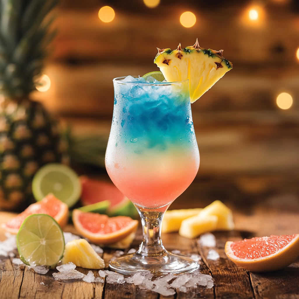 Image of Mar Azul – Ein erfrischender Cocktail mit Rum und Rumlikör