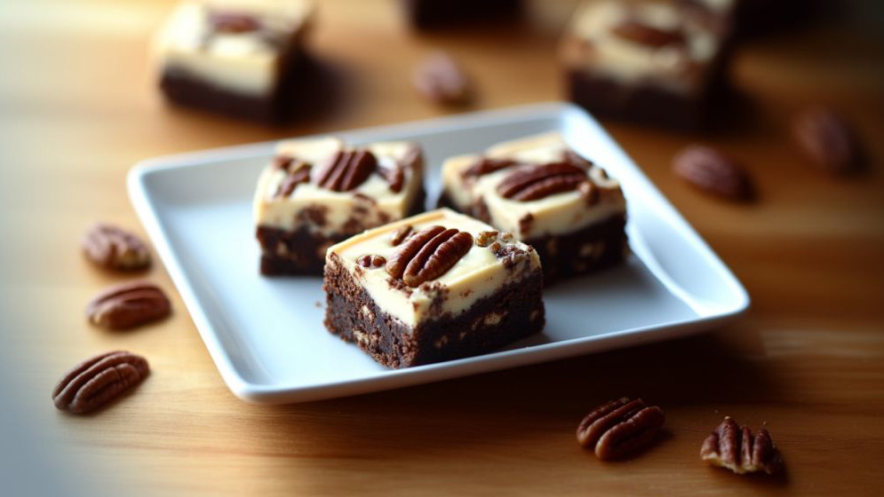 Image of Cheesecake-Brownies mit Pekannüssen