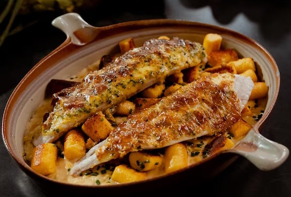 Filets de plie en croûte de caméline