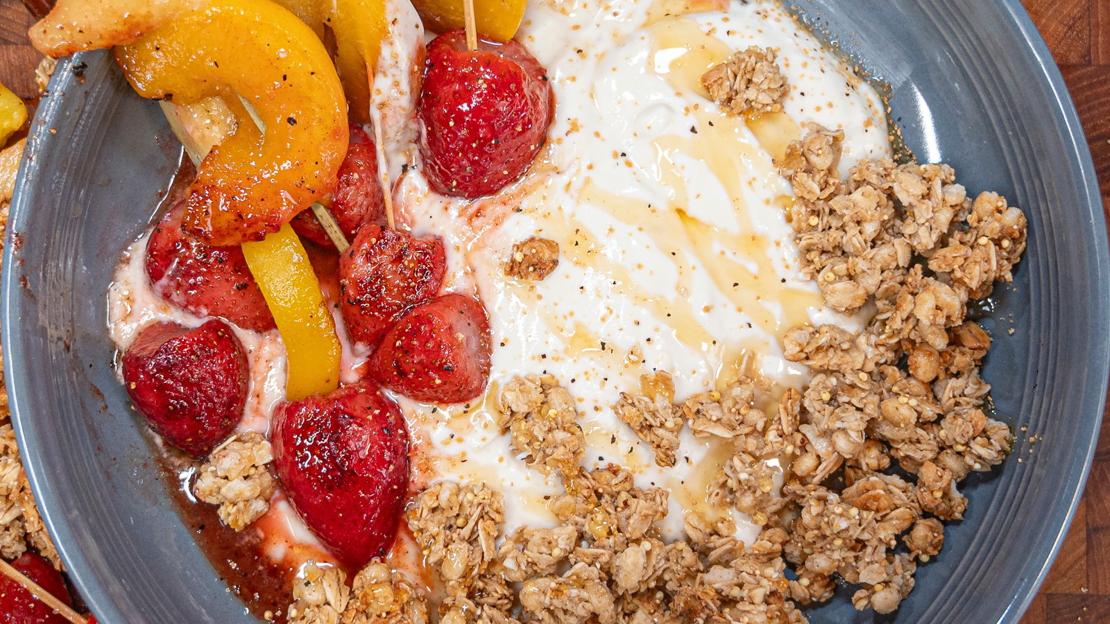 Image of Griddled Fruit and Yogurt