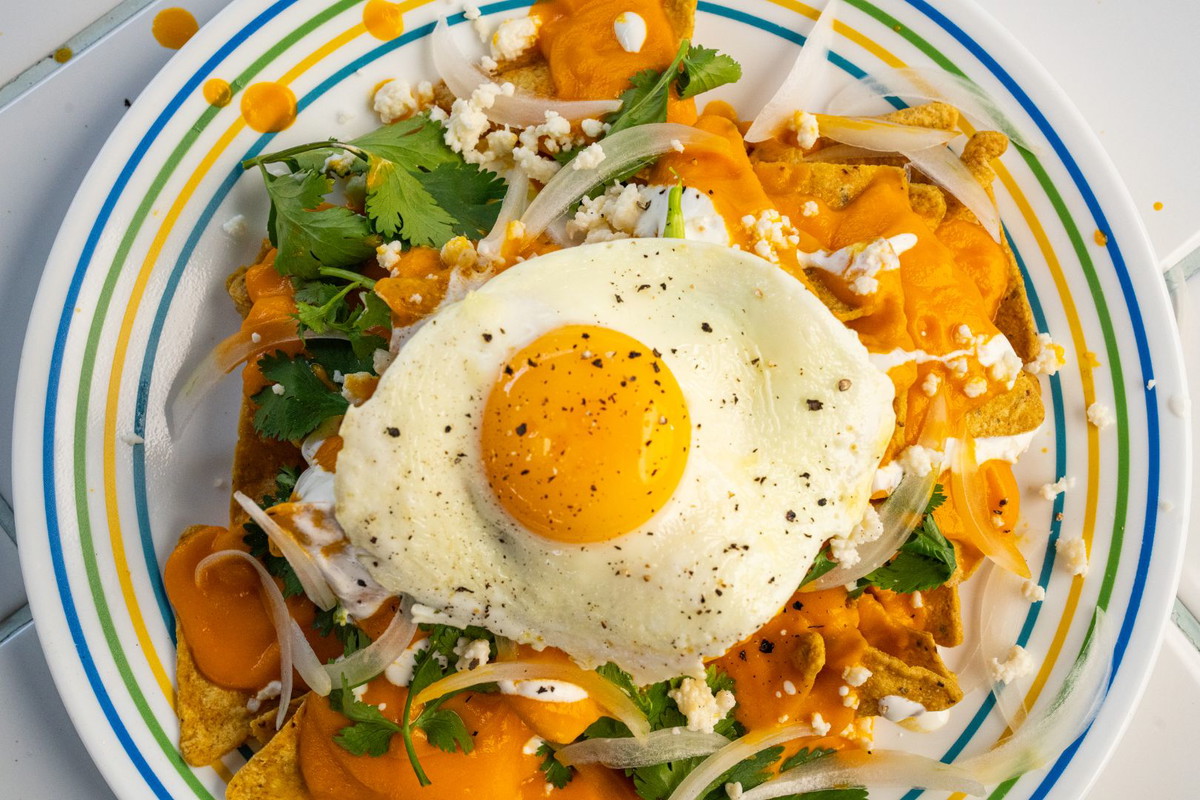 Chilaquiles de zanahoria y habanero