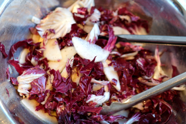 Image of Blend all salad ingredients and dressing together and serve.