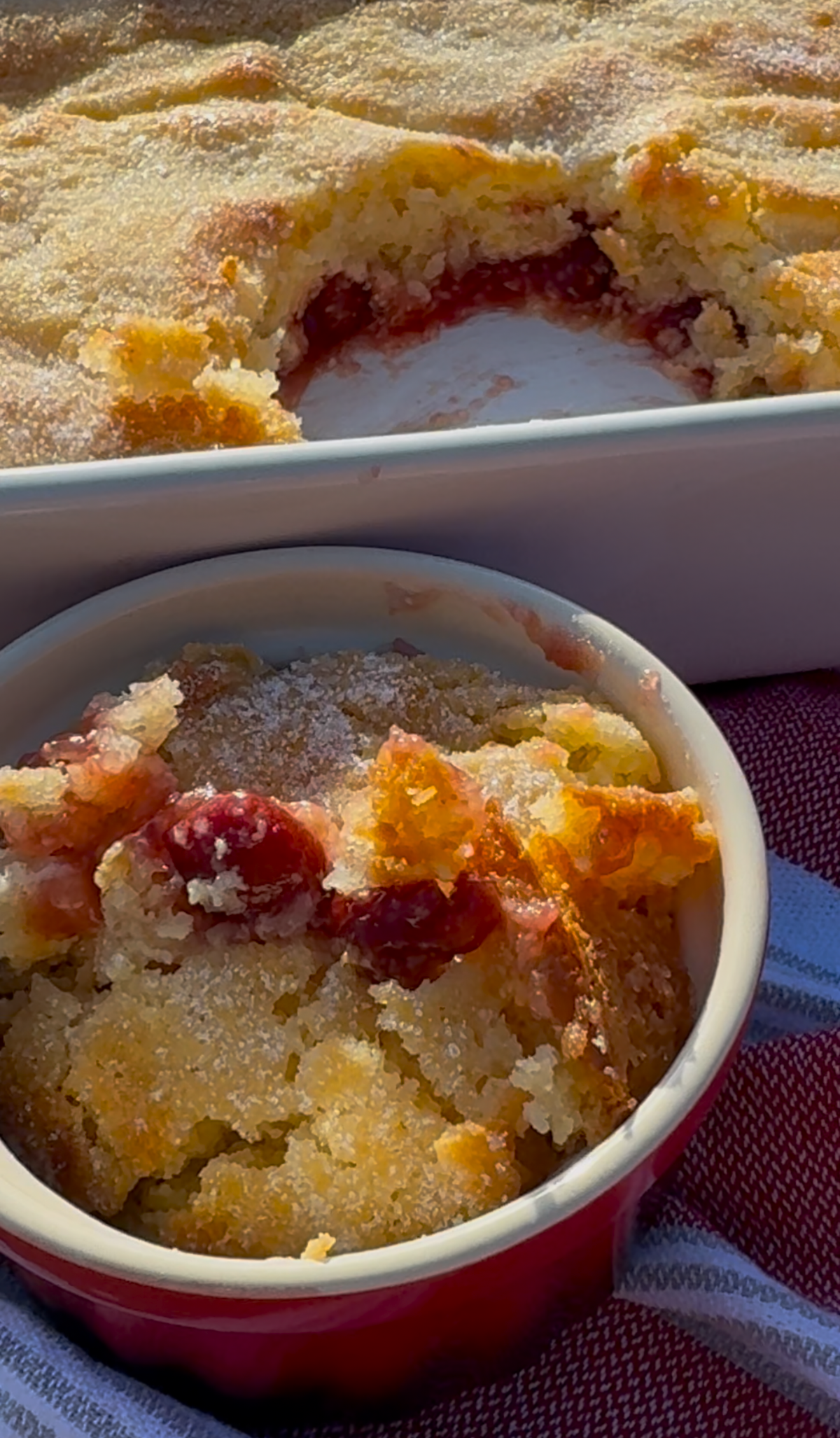 Cherry Cheesecake Cobbler