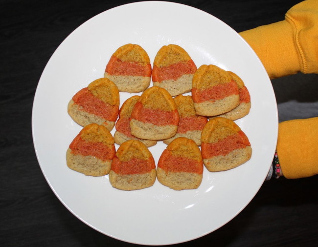 Image of Candy Corn Inspired Sugar Cookies