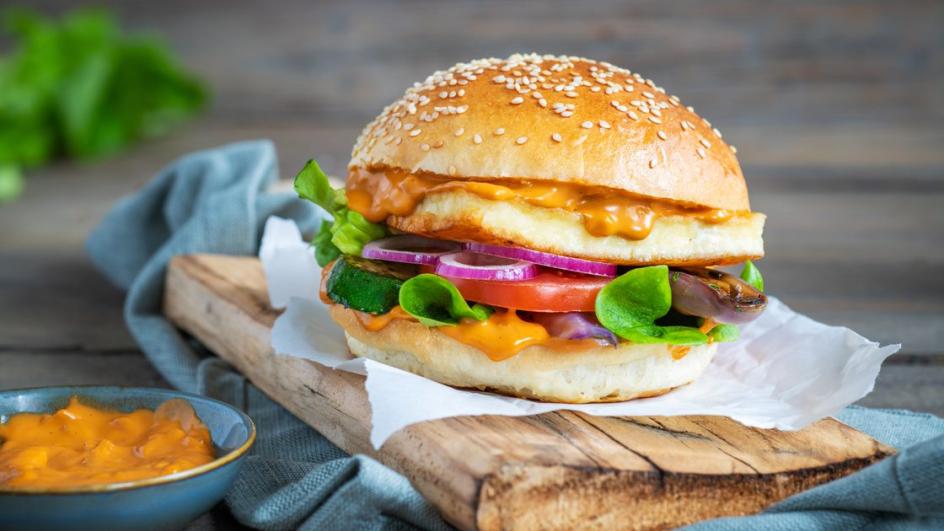 Image of Lactose-Free Halloumi Burger