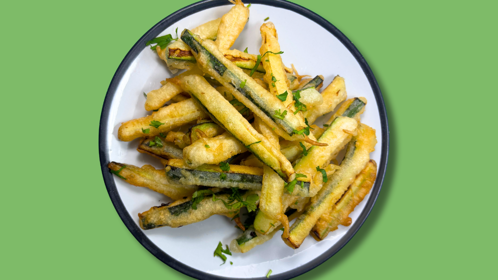 Image of Courgette (Zucchini) Fries with Hot Sauce