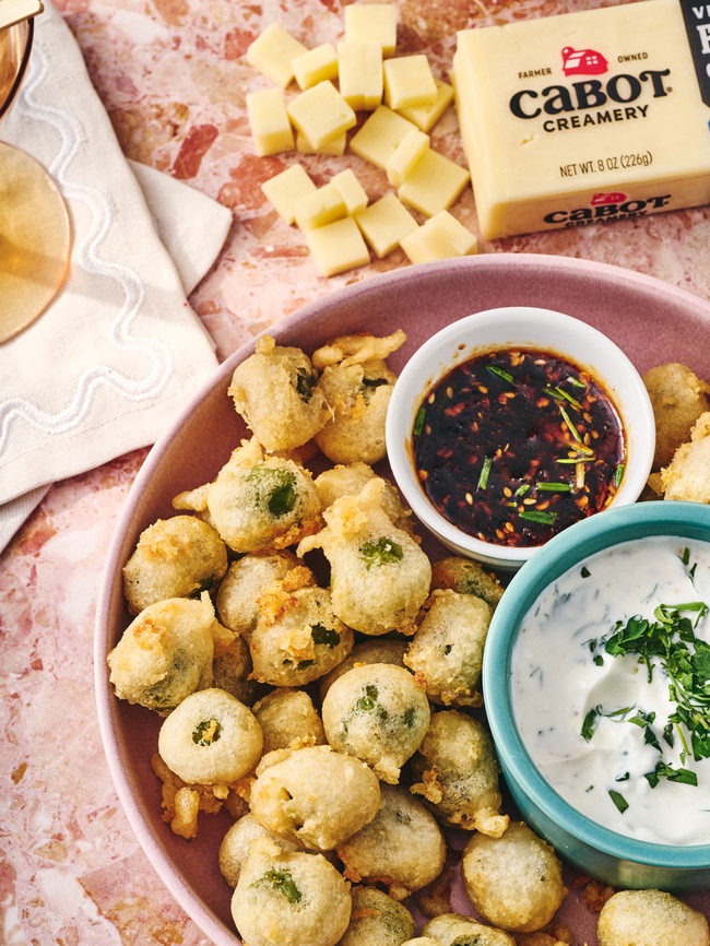 Image of Cheddar Stuffed Deep Fried Olives