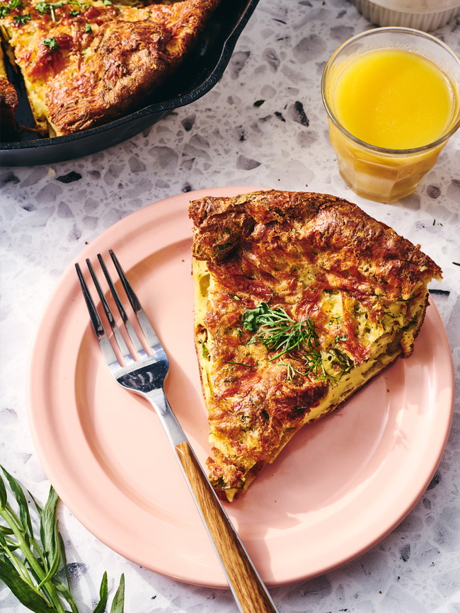 Image of Cheddar Dutch Baby with Herbs