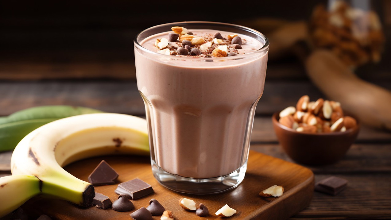 Image of Chocolate Banana Nut Butter Smoothie